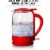Ovente Electric Kettle with ProntoFill Technology, Red 1.5L Perspective: back