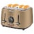 Sencor 4-Slot Toaster with Digital Button and Rack - Champagne Perspective: back