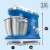 Sencor Stand Mixer with Pouring Shield - Blue Perspective: back