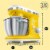 Sencor Stand Mixer with Pouring Shield - Yellow Perspective: back