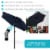 Sunnydaze 7.5 ft Aluminum Patio Umbrella with Tilt and Crank - Blue Perspective: back