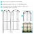 Sunnydaze 32 in Steel Wire Traditional Garden Plant Trellis - Set of 2 Perspective: back