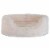 FurHaven Ultra Plush Small Oval Pet Lounge - Cream Perspective: back