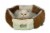 Aeromark C02NZS-MB Armarkat Pet Bed Cat Bed 20 x 20 x 8 - Brown & Ivory Perspective: back