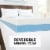 Dream Serenity ComfortDuo 4 Customizable Memory Foam Mattress Topper Full Perspective: back