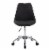 Techni Mobili Armless Desk Chair in Black Perspective: back