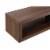 Wall Mounted Wood TV Console Entertainment Center Wall Decor 48-inch Brown Perspective: back