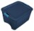 Sterilite 18 Gallon Heavy Duty Latch and Carry Storage Tote, True Blue (6 Pack) Perspective: back