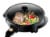 Chefman Round Electric Skillet - Black Perspective: back