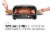 Chefman Food Mover Conveyor Toaster Oven - Black Perspective: back