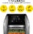 Chefman Digital Air Fryer + Oven - Black Perspective: back