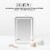 Chefman Portable LED Mirrored Mini Fridge - White Perspective: back