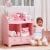 Fantasy Fields - Little Princess Cindy Toy Cubby Storage - Pink TD-12230P Perspective: back