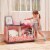 Teamson Kids Children Pink Wooden Storage Drawers Toy Box Storage TD-12473P Perspective: back