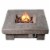 Peaktop Retro Square Propane Gas Fire Pit in Wood - Teamson Perspective: back