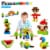 PicassoTiles Magnetic Puzzle Cubes 108 Pieces PMC108 with FREE Ideabook Perspective: back