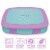 Bentgo Kids Durable & Leak Proof Mermaid Scales Children's Lunch Box - Aqua Perspective: back