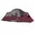 CORE Extended Dome Tent 16 x 9 Foot 9 Person Camping Tent with Air Vents, Red Perspective: back
