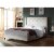 Best Master Valentina Fabric Upholstered Wingback Queen Platform Bed - Beige Perspective: back