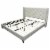 Best Master Valentina Fabric Upholstered Wingback East King Platform Bed - Beige Perspective: back