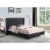 Best Master Valentina Fabric Upholstered Wingback Cal King Platform Bed - Black Perspective: back