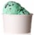 Ice Cream Sundae Cups, Disposable Dessert Bowls (White, 8 oz, 100 Pack) Perspective: back