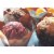 100-Pack Tulip Paper Cupcake Liners for Muffin Baking - Brown & Gold Prints, 2.2" Diameter Perspective: back