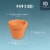 10 Pack Terra Cotta Pots with Drainage Holes for Indoor and Outdoor Plant, 1.5 inches Perspective: back