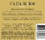 Flourish Organic Chardonnay Perspective: back