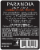 Paranoia Cabernet Sauvignon Perspective: back