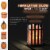 Himalayan Glow Picket Fence Style Metal Basket Salt Lamp, ETL Certified Dimmer | 6-7 lbs Perspective: back