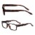 Readerest Blue Light Blocking Reading Glasses, Bourbon Tortoise, 0.50 Magnification Perspective: back