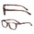 Readerest Blue Light Blocking Reading Glasses - Bourbon Tortoise, 3.75 Magnification Perspective: back