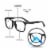 Readerest Black Reading Glasses (1.75 Magnification)- Computer Eyeglasses Perspective: back