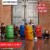 ArmoGear Set of 4 Inflatable Barrels for Laser Tag, Squirt Guns & Paintball Perspective: back