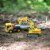 Maxx Action Long Haul Excavator Transport Truck Perspective: back