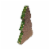 Midlee Christmas Tree Shaped Cat Scratcher Perspective: back