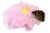 Midlee Loofah Dog Halloween Costume (Medium, Pink) Perspective: back
