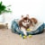 Midlee Mini Dog Tennis Balls - Blue/Yellow- Pack of 4 Perspective: back