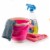 Top Race 2 Gallons (7 Liters) Extra Large Foldable Pail Bucket Set of 2 Perspective: back