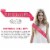Pink Birthday Girl Rhinestone Tiara Birthday Sash Set for Gift Party Supplies and Decorations Perspective: back