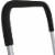 CASL Brands 26 in Aluminum and Polypropylene Adjustable Rolling Snow Pusher Perspective: back