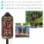 2-Pack Patio Torches Tiki Face Outdoor Lawn Tabletop Decor Adjustable Height Perspective: back