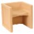 Kaplan Early Learning Cube Chair - Natural Perspective: back