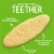 Happy Baby Organic Teethers Gluten Free Gentle Teething Wafers Sweet Potato & Banana Box Perspective: back