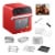 GoWISE USA Deluxe 12.7-Quarts 15-in-1 Electric Air Fryer Oven, Red Perspective: back