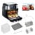 GoWISE USA 17-Quart Mojave Air Fryer Dehydrator, Black Perspective: back