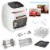 GoWISE USA 11.6-Quart Air Fryer Toaster Oven, Vibe, White/Rose Gold Perspective: back