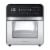 GoWISE USA 14.7-Quart Air Fryer Grill & Oven (Stainless Steel/Black), Ultimate Perspective: back
