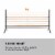 KLAR FIT Barre Anna Marie Portable Freestanding Lightweight Double Ballet Bar Perspective: back